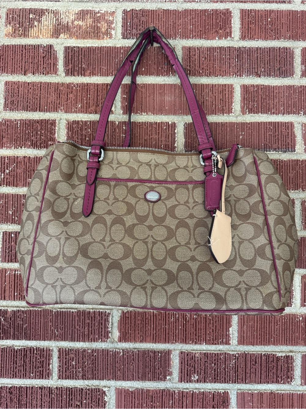 Coach Peyton Signature Double Zip Tote E1495-F24603